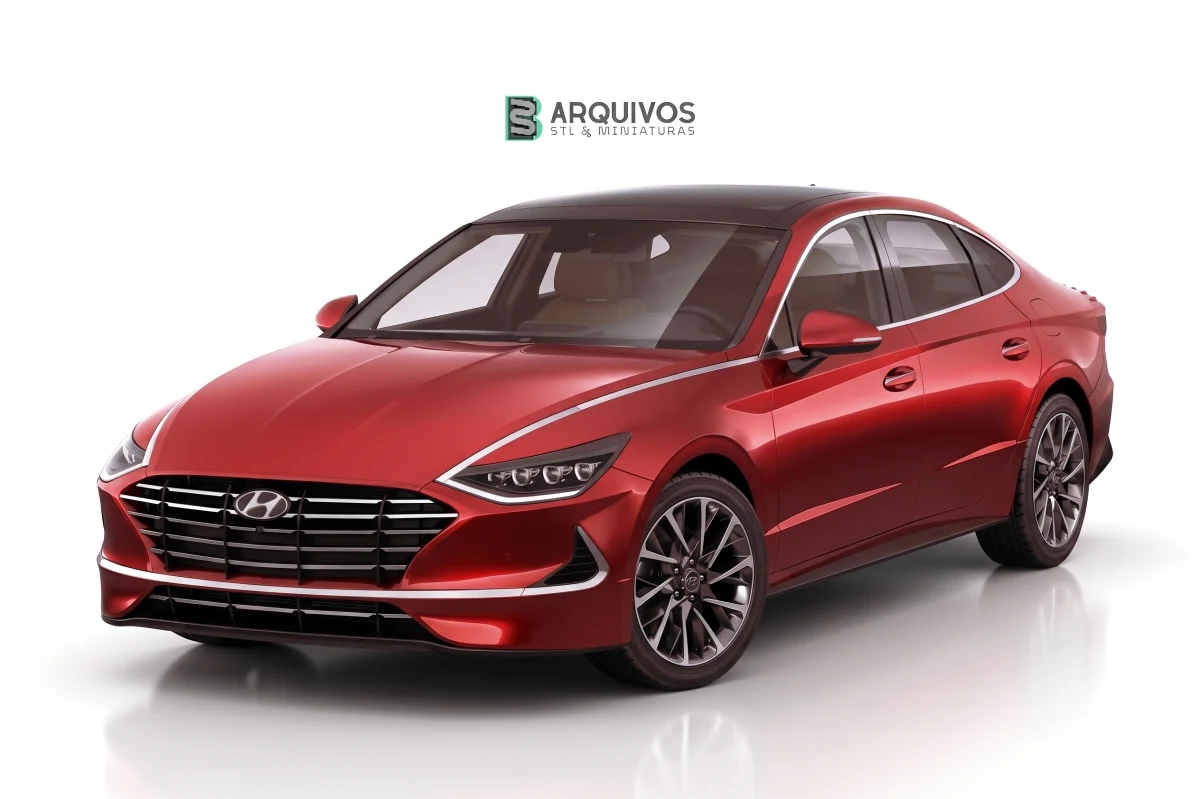 Modelo 3D STL - Hyundai Sonata 2020 — foto 3